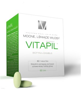 Suplement na wypadanie włosów - Vitapil z biotyną (tabletki)