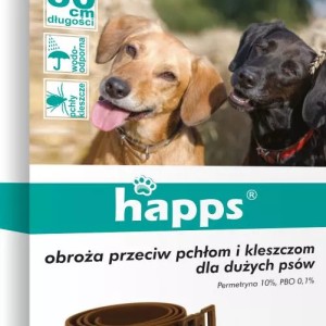 Happs Obroża Przeciw Pchłom i Kleszczom dla dużych psów 60 cm
