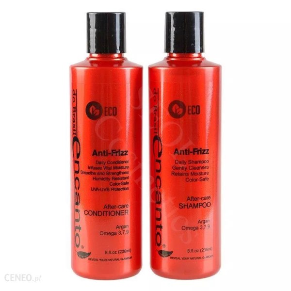 Encanto do Brasil Anti-Frizz After-Care, szampon i odżywka 2 x 236 ml