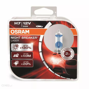 Żarówka samochodowa H7 OSRAM - Night Breaker Laser H7 12V 55W
