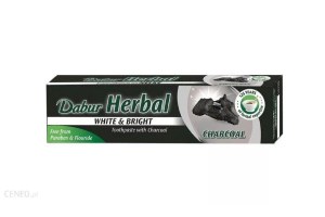 Ziołowa wybielająca pasta do zębów z węglem aktywnym bez fluoru Dabur international 100 ml