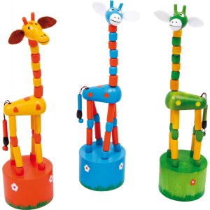 Figurki zwierząt dla dzieci - Tańcząca żyrafa figurka Small Foot (3szt.) 
