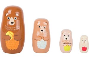 Figurki zwierząt dla dzieci - matryoshka niedźwiedzie Small Foot (zabawka dla dzieci) 