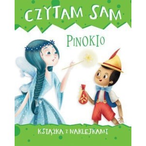Książka dla dzieci z naklejkami (Czytam sam) Pinokio
