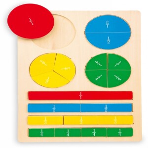 Układanka (puzzle) dla dzieci - drewniana układanka (nauka ułamków) Small Foot