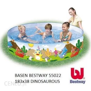 Basen ogrodowy dla dzieci w dinozaury Bestway - rozporowy