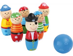Gra zręcznościowa dla dzieci - Kręgle Piraci Small Foot 