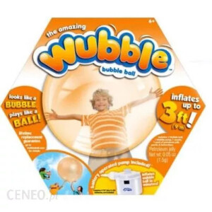 Bańkopiłka z pompką dla dzieci Cobi Wubble (pomarańczowa - 90cm)