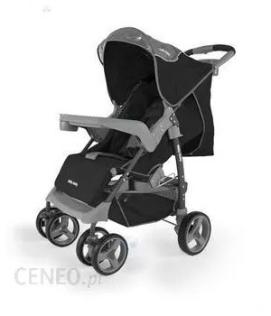 Wózek dla dzieci Milly Mally VIP Black – Gray (czarno-szary)