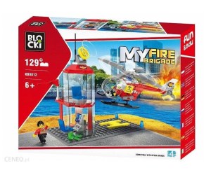 Klocki Blocki MyFireBrigade (Straż Pożarna) - Lądowisko Helikoptera 129el.