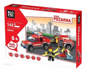 Klocki Blocki MyFireBrigade (Straż Pożarna) - Auto z Przyczepą 143el.