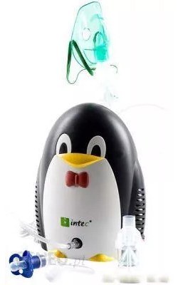 Inhalator dla dziecka Intec - Tłokowy Pingwin (CN-02WF2) 