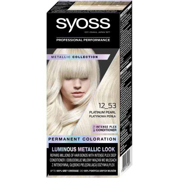 Syoss Permanent Coloration 12-53 Platinum Pearl