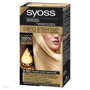 Farba do włosów Schwarzkopf Syoss Oleo 9 60 piaskowy blond