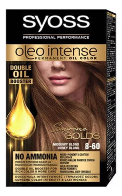 Farba do włosów Syoss Oleo Intense  8-60 Miodowy Blond