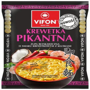 Zupka chińska Vifon (Pikantna o smaku krewetkowym z kluskami) 70g