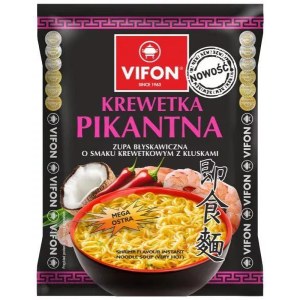 Zupka chińska Vifon (Pikantna o smaku krewetkowym z kluskami) 70g