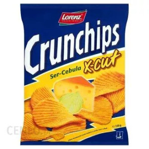Chipsy Crunchips x-cut Ser i cebula