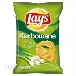 Chipsy Frito Lay Lay's Karbowane  - Zielona Cebulka