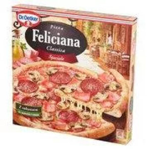 Pizza mrożona Feliciana Classica Speciale Z Szynką Pieczarkami i Salami