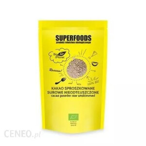 Kakao Sproszkowane Surowe Nieodtłuszczone Bio Planet 150G