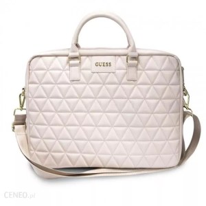 Damska Torba na laptopa Guess Quilted 15" Różowa