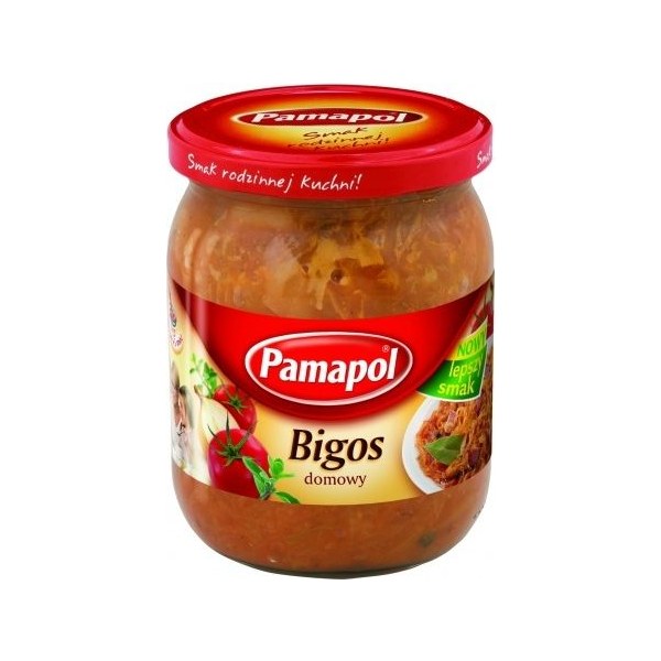 Pamapol Bigos z mięsem wieprzowym i grzybami 500 g