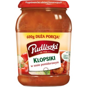 Pudliszki Klopsiki w sosie pomidorowym 600 g