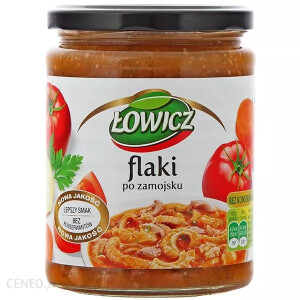 Gotowe danie w słoiku Łowicz Flaki po zamojsku wołowo wieprzowe 500 g