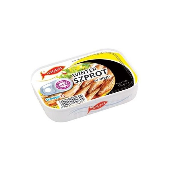 Graal Winter Szprot podwędzany w oleju 110 g