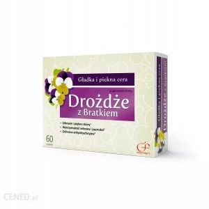Lek na trądzik bez recepty Colfarm Drożdże z bratkiem 60 tabletek