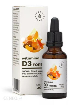 Witamina D3 dla dorosłych bez recepty - Aura Herbals Witamina D3 forte, 30 ml