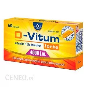 Witamina D3 dla dorosłych bez recepty - D- Vitum forte 400 j.m., 60 kapsułek 
