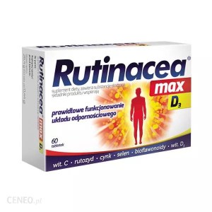 Witamina D3 dla dorosłych bez recepty - Rutinacea Max D3, 60 tabletek
