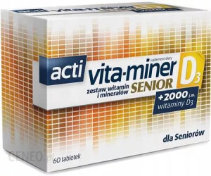 Witaminy dla seniora Aflofarm Acti Vita-Miner Senior D3 60 tabletek