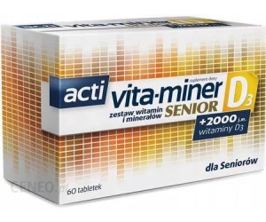 Witaminy dla seniora Aflofarm Acti Vita-Miner Senior D3 60 tabletek