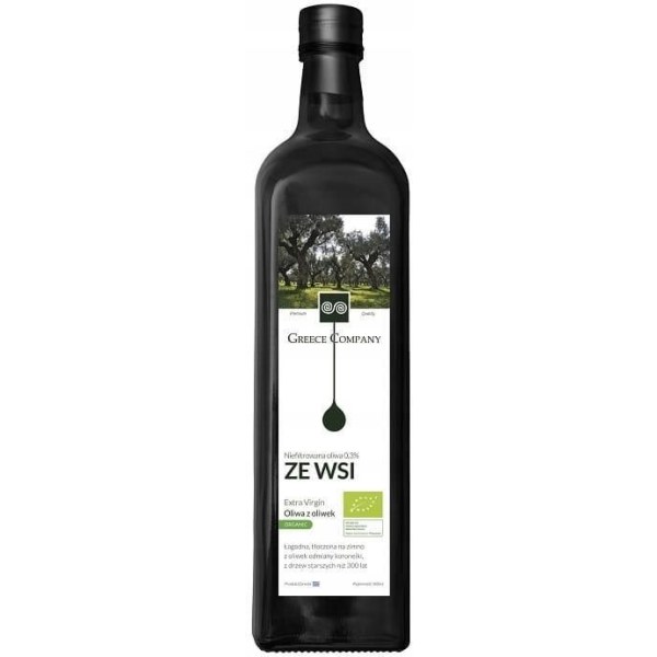 Greece Company Oliwa z oliwek Extra Virgin ze wsi niefiltrowana BIO 500 ml
