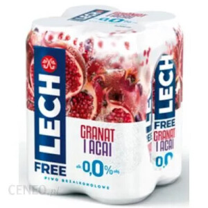 Piwo Bezalkoholowe Granat Lech Free Acai 4X500Ml