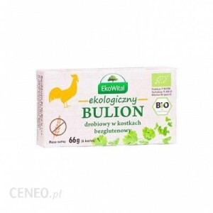 Bulion bezglutenowy drobiowy w kostkach BIO 66 g EkoWital