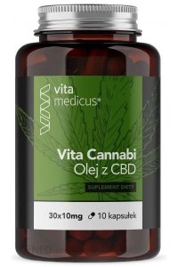 Kapsułki konopne CBD VitaMedicus VitaCannabi olej z konopi CBD 30 kaps.