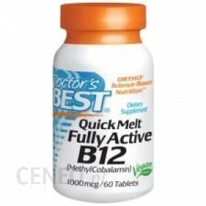 Witamina B12 bez recepty Doctor's BEST Quick Melt Vegan 
