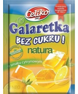Galaretka bez cukru o smaku cytrynowym Celiko 