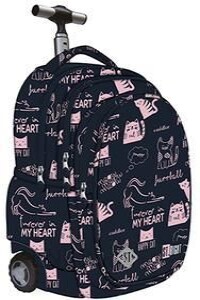 Plecak szkolny na kółkach z rączką od St. Majewski 