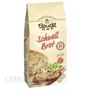  Chleb bez glutenu z ziarnami - mieszanka bez drożdży, BauckHof 500 g
