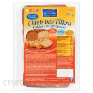Chleb bez glutenu i cukru BEZGLUTEN 350g