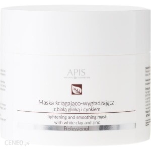 Glinka do twarzy ściągająco-wygładzająca Apis- maska z białą glinką i cynkiem, 200ml 