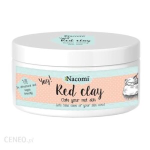 Glinka do twarzy czerwona Nacomi- maska do cery naczynkowej, 100g 