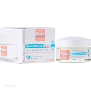 Krem z kwasem hialuronowym MIXA- ekspert do skóry wrażliwej, intensywnie nawilżający, 50 ml
