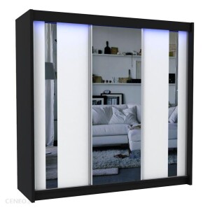 Szafa przesuwna Elior Victoria 3X- czarno biała 