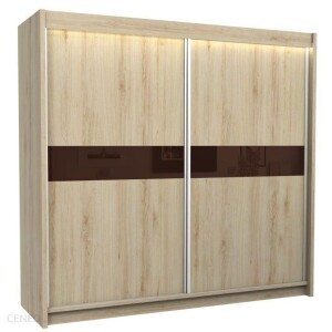 Szafa przesuwna Lea 4X- Dąb- Sonoma Lacobel 